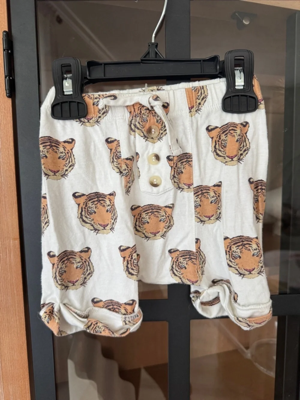 Kate Quinn bamboo tiger shorts print baby boy lsu neutral unisex